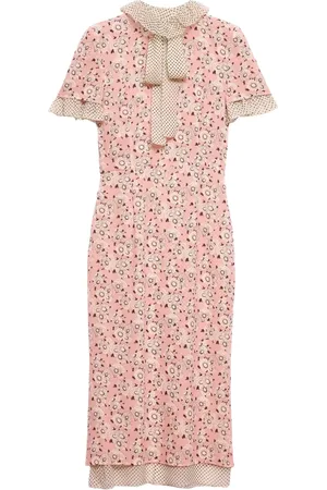 Prada Robe mi-longue imprimée