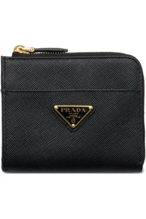 Prada Petit portefeuille à plaque logo