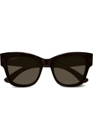 Gucci Lunettes de soleil à monture papillon