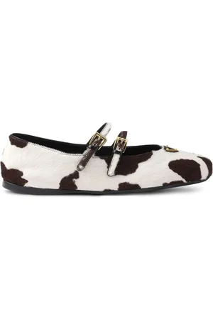 Prada Ballerines à imprimé animalier