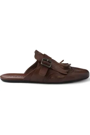 Prada Mules Shuffle à franges