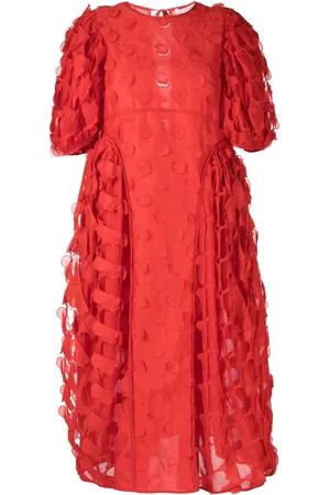 Cecilie Bahnsen Robe mi-longue Finnegan texturée