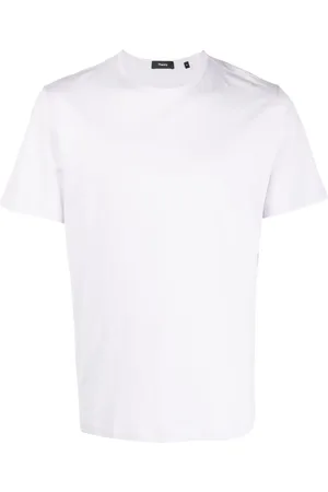 THEORY T-shirt en coton à col rond