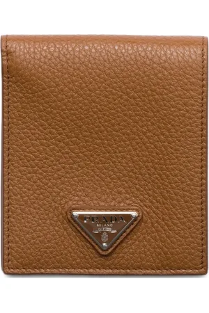 Prada Portefeuille en cuir à fini grainé