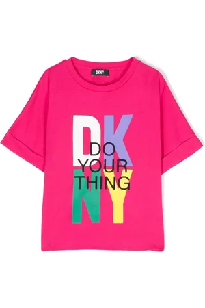 DKNY T-shirt en coton à logo imprimé