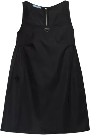 Prada Robe courte à logo triangulaire