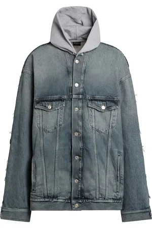 Balenciaga Veste en jean à capuche