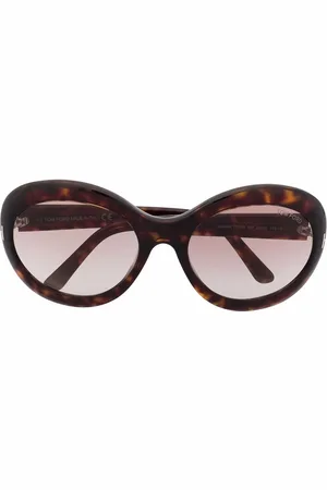 Tom Ford Lunettes de soleil à effet écaille de tortue