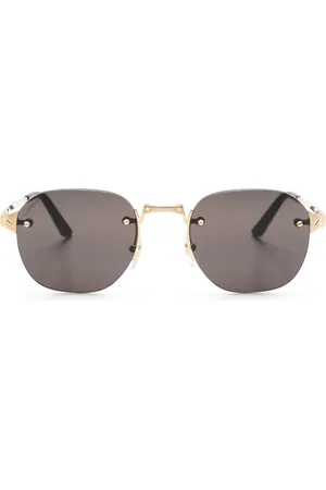 Cartier Lunettes de soleil carrées à design sans monture
