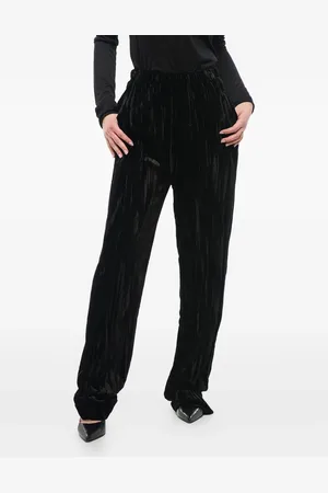 Balenciaga Pantalon en velours à coupe évasée