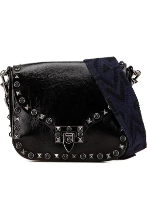 VALENTINO GARAVANI Sac à bandoulière Rolling Flap en cuir de veau à ornements Rockstud (2018-2024)