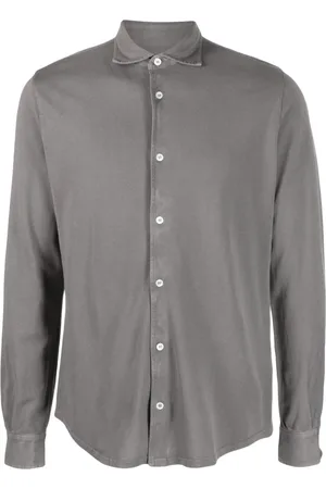 FEDELI Chemise en coton à col italien