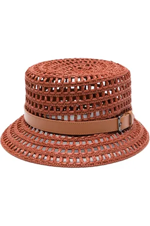 Max Mara Bonnet en crochet à détail de masque
