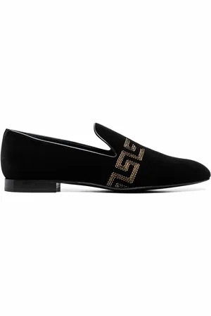 VERSACE Mocassins à motif Greca brodé