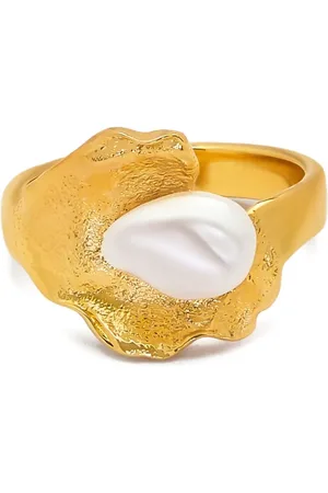 Oscar de la Renta Bague Pearl Lily Pad
