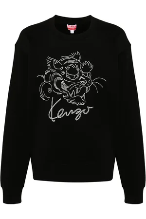 Kenzo Sweat à tigre brodé