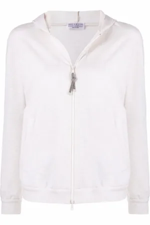 Brunello Cucinelli Hoodie zippé à ornements