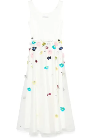Viktor & Rolf Robe longue évasée à broderies