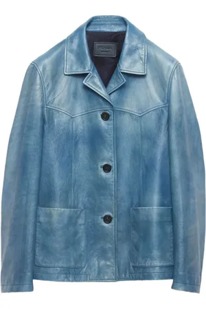 Prada Veste en cuir délavé