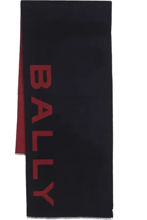 Bally écharpe en maille intarsia à logo