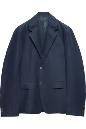 Prada Blazer en lin à simple boutonnage
