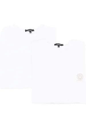 VERSACE Lot de deux t-shirts à logo imprimé