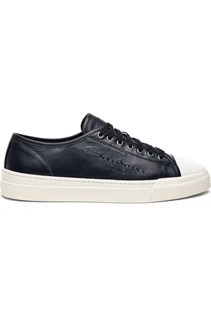 santoni Baskets plateforme à logo embossé