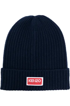 Kenzo Bonnet en laine stretch à patch logo