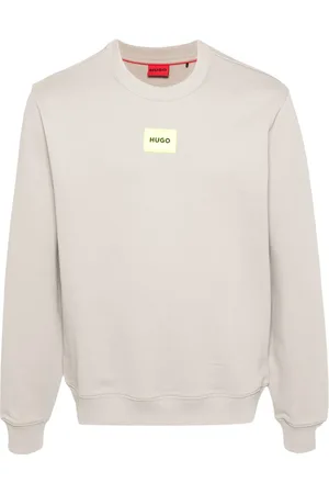 HUGO BOSS Sweat en coton à patch logo