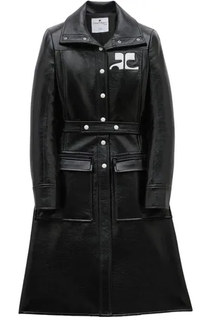 Courrèges Trench à patch logo poitrine