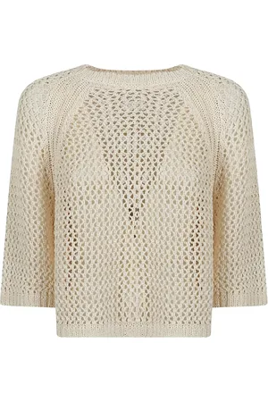 Fabiana Filippi Pull en coton à maille ajourée