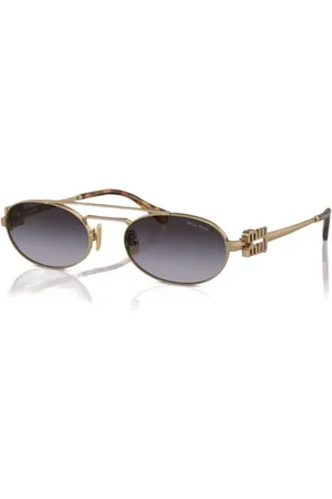 Miu Miu Lunettes de soleil à monture en métal