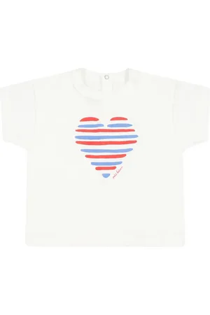 Petit Bateau T-shirt en coton à imprimé cœur