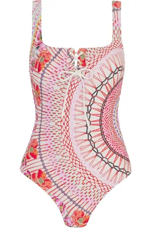 TEMPERLEY LONDON Maillot de bain Pomegranate à fleurs imprimées