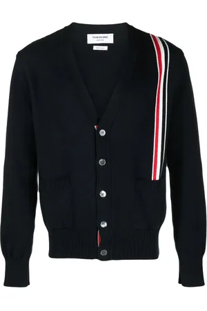 Thom Browne Cardigan à bande tricolore