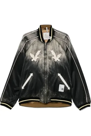 Maison Mihara Yasuhiro Veste bomber en satin à broderies
