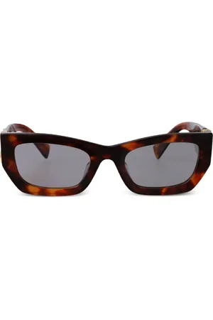 Miu Miu Lunettes de soleil à effet écailles de tortue