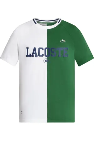 Lacoste T-shirt bicolore à logo imprimé