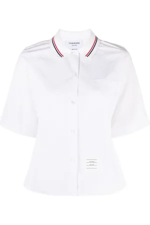 Thom Browne Chemise en coton à plis marqués