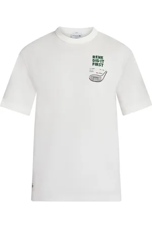 Lacoste T-shirt en coton à imprimé graphique