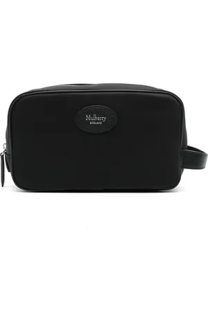 MULBERRY Trousse de toilette Heritage à patch logo