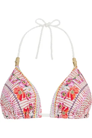 TEMPERLEY LONDON Haut de bikini Pomegranate à fleurs