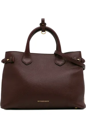 Burberry 2000-2024 Medium Leather and House Check Banner satchel