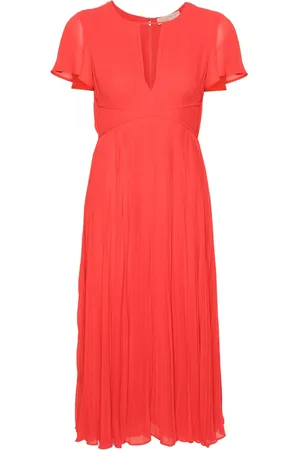 Michael Kors Robe mi-longue à design plissé