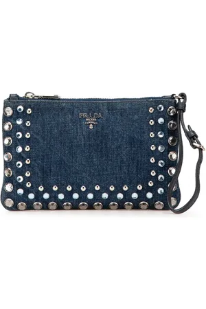 Prada Pochette Borchie Wristlet en jean (2000-2024)