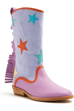 Stella McCartney Bottines frangées à patch étoile
