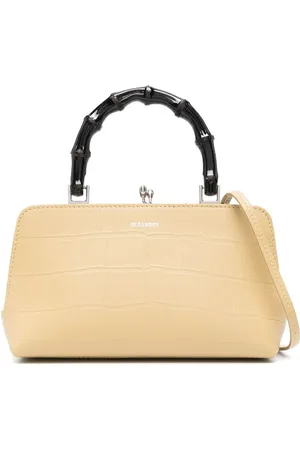 Jil Sander Sac à bandoulière à effet peau de crocodile