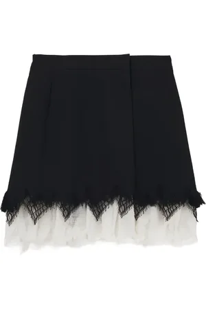 Alexander McQueen Jupe évasée en laine
