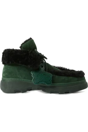Burberry Bottines Creeper en peau lainée à lacets