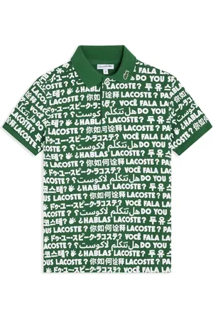 Lacoste Polo en coton à logo imprimé